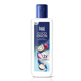 Bajaj Coco Onion Hair Oil- Non Sticky Hair Oil For 2X Faster Hair Growth 180 ML